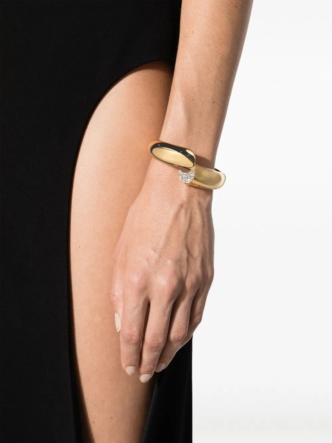Lanvin Sequence crystal-embellished bracelet - Gold - zdjęcie produktu nr 2