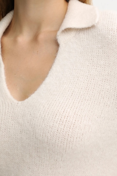 Morgan sweter z domieszką alpaki damski kolor beżowy lekki MCLO - zdjęcie produktu nr 1