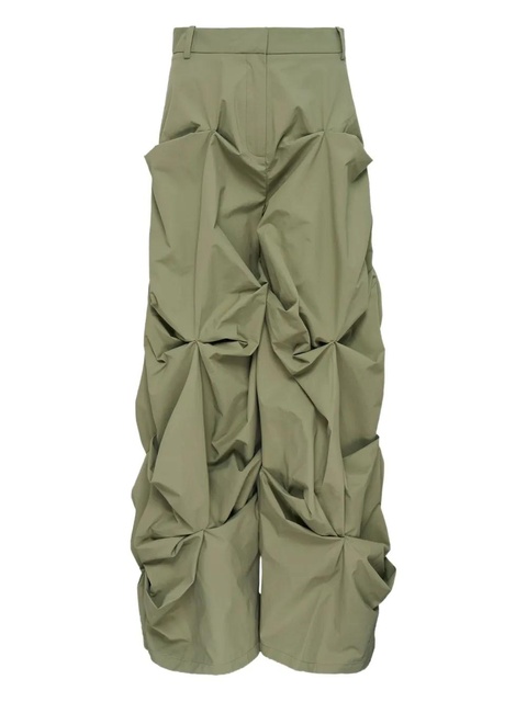 GANNI drapey trousers - Green - zdjęcie produktu nr 1