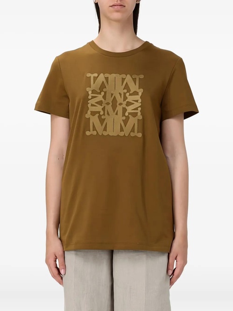 Max Mara embroidered-motif T-shirt - Neutrals - zdjęcie produktu nr 1