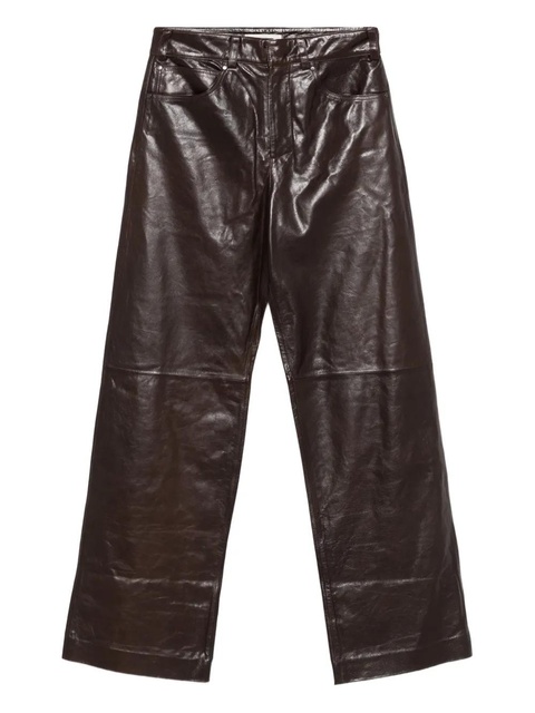 ENTIRE STUDIOS leather trousers - Brown - zdjęcie produktu nr 1