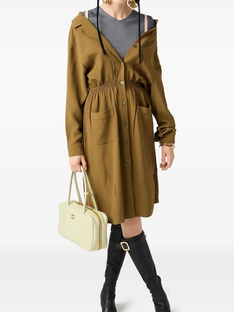 Miu Miu Sablé dress - Green - zdjęcie produktu nr 2
