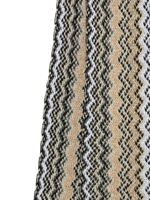Missoni zigzag fringed scarf - Gold - zdjęcie produktu nr 1