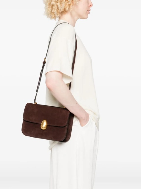 NEOUS suede clasp-fastening shoulder bag - Brown - zdjęcie produktu nr 1