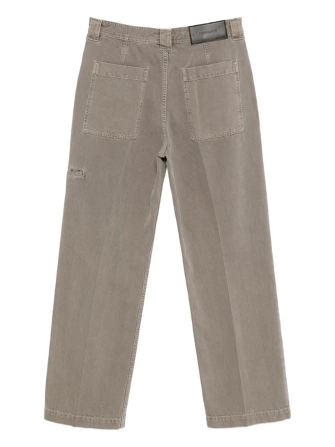 Ferragamo straight-leg trousers - Brown - zdjęcie produktu nr 1