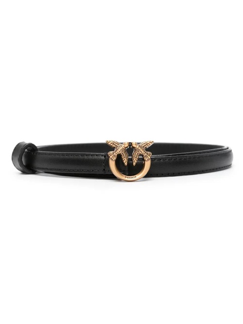 PINKO Love Birds-buckle leather belt - Black - zdjęcie produktu nr 1