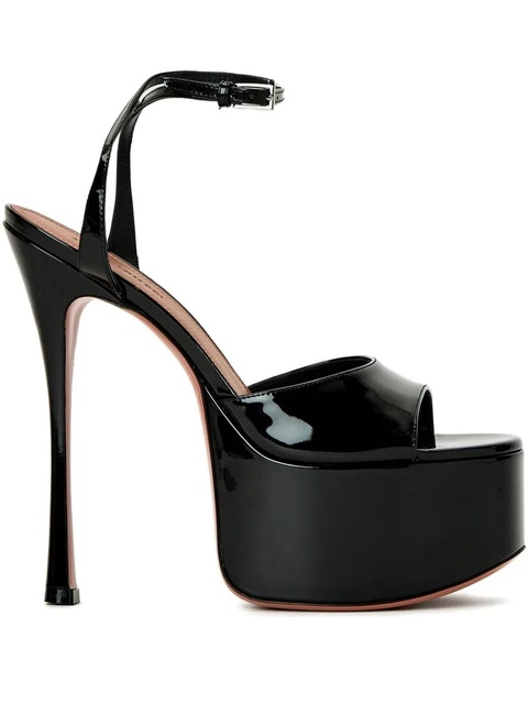 Amina Muaddi 155mm Aya platform sandals - Black - zdjęcie produktu nr 1