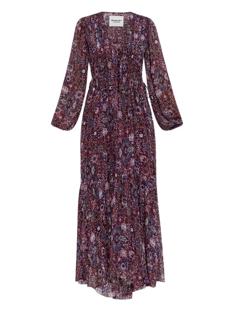 MARANT ÉTOILE floral-print maxi dress - Purple - zdjęcie produktu nr 1