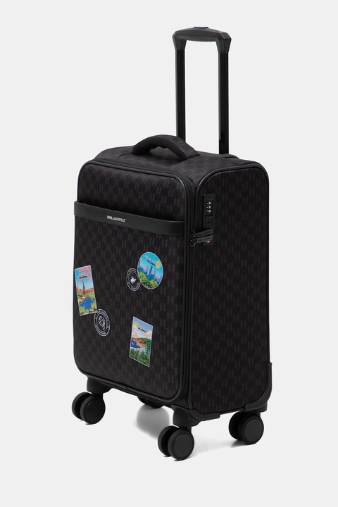 Karl Lagerfeld walizka IKON MONOGRAM kolor brązowy B1W30253 - zdjęcie produktu nr 1