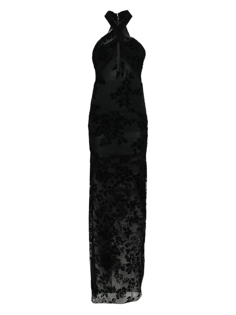 PINKO floral halter-neck dress - Black - zdjęcie produktu nr 1