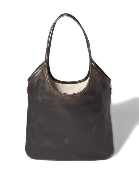 Miu Miu Ivy leather tote bag - Brown - zdjęcie produktu nr 2