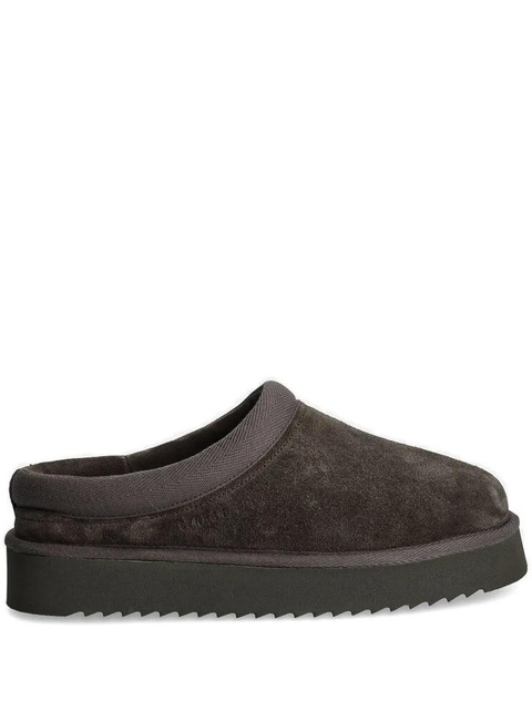 Copenhagen suede flat mules - Grey - zdjęcie produktu nr 1