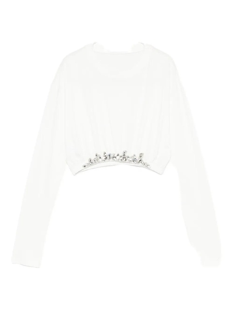 AREA crystal-embellished sweater - White - zdjęcie produktu nr 2