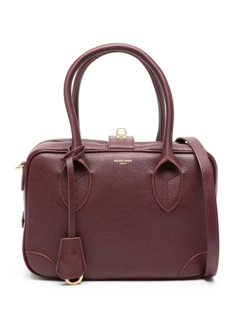 Golden Goose logo-stamp leather tote bag - Purple - zdjęcie produktu nr 1