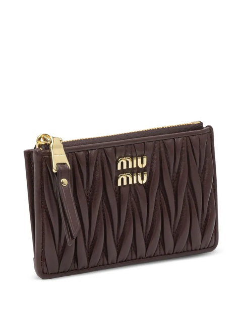 Miu Miu logo zipped wallet - Brown - zdjęcie produktu nr 2