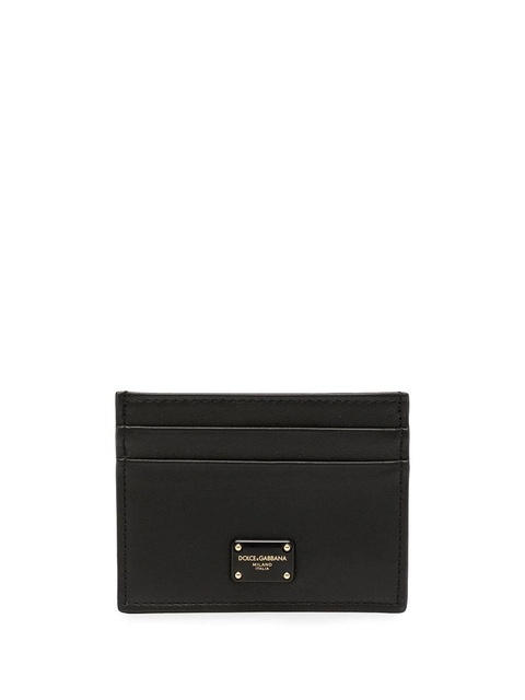 Dolce & Gabbana logo plaque cardholder - Black - zdjęcie produktu nr 1