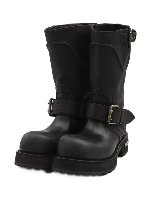 Balenciaga Venom buckle-strap round-toe boots - Black - zdjęcie produktu nr 2