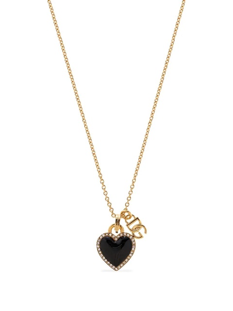 Dolce & Gabbana heart-pendant necklace - Black - zdjęcie produktu nr 2