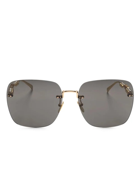 Gucci Eyewear square-frame sunglasses - Gold - zdjęcie produktu nr 1