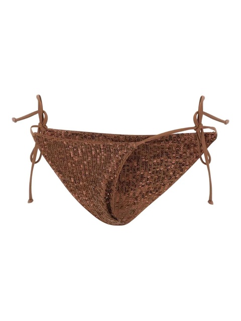 MC2 Saint Barth sequin-embellished bikini bottoms - Brown - zdjęcie produktu nr 2