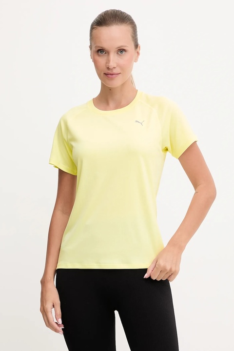 Puma t-shirt treningowy damski kolor żółty 526578 - zdjęcie produktu nr 1