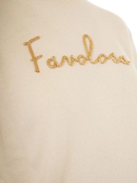 MC2 Saint Barth New Queen embroidered-detail sweater - Neutrals - zdjęcie produktu nr 2