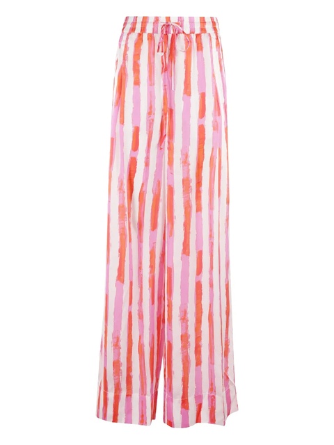 Essentiel Antwerp striped drawstring trousers - White - zdjęcie produktu nr 1