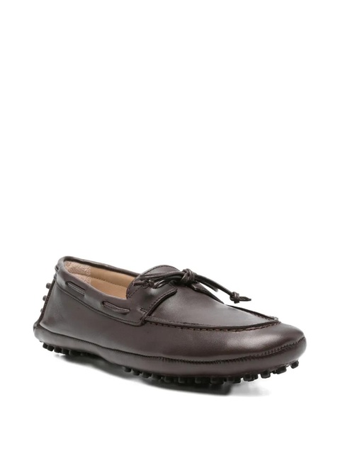 Le Monde Beryl leather boat shoes - Brown - zdjęcie produktu nr 2