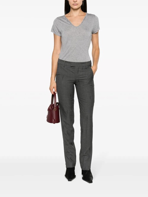 Zadig&Voltaire star-buttons Henley-neck T-shirt - Grey - zdjęcie produktu nr 2