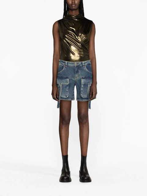 Blumarine denim cargo shorts - Blue - zdjęcie produktu nr 1