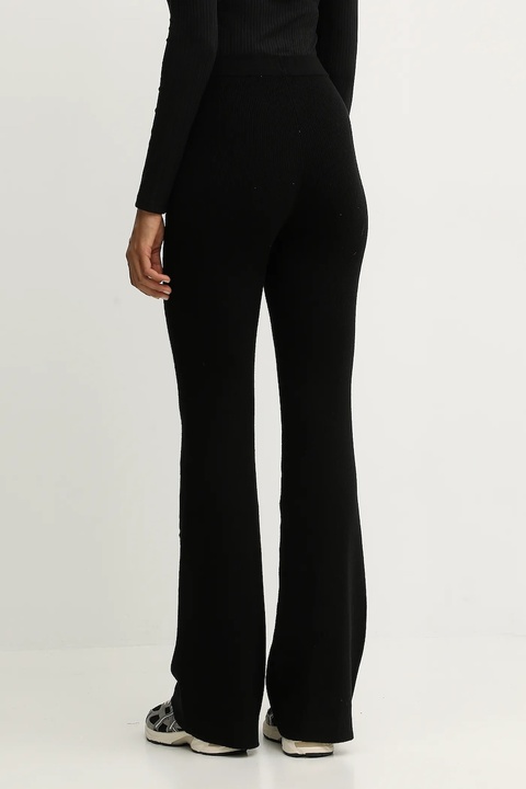 Guess spodnie z domieszką wełny FLAMINIA damskie kolor czarny dzwony high waist V5BB08 Z3JD2 - zdjęcie produktu nr 1