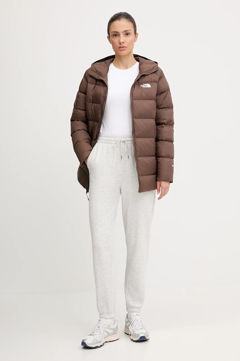 The North Face kurtka puchowa Hyalite kolor brązowy zimowa NF0A8E741OI1 - zdjęcie produktu nr 2