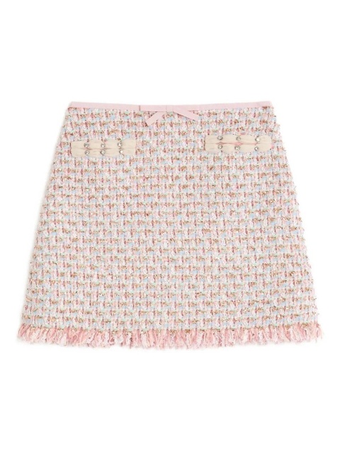 Valentino Garavani ribbon tweed mini skirt - Pink - zdjęcie produktu nr 1