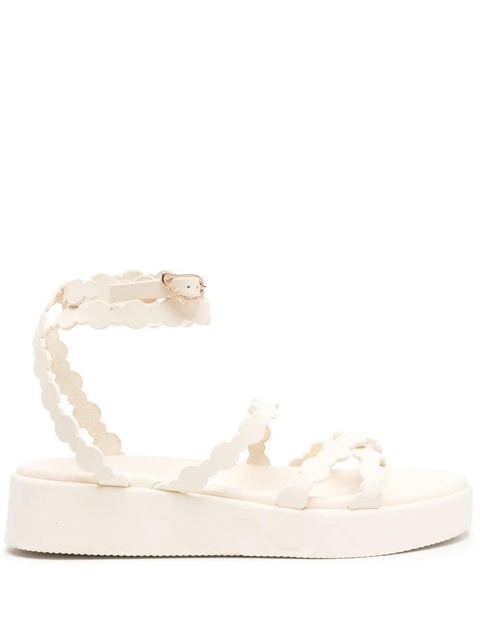 Ancient Greek Sandals Aspis flatform leather sandals - White - zdjęcie produktu nr 1