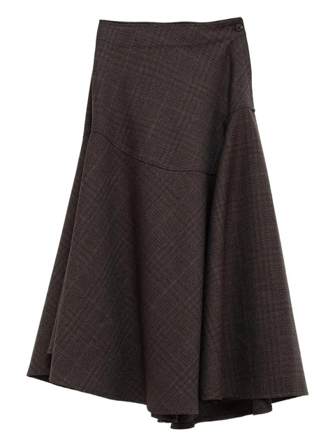 OUR LEGACY Waltz check-pattern midi skirt - Brown - zdjęcie produktu nr 2