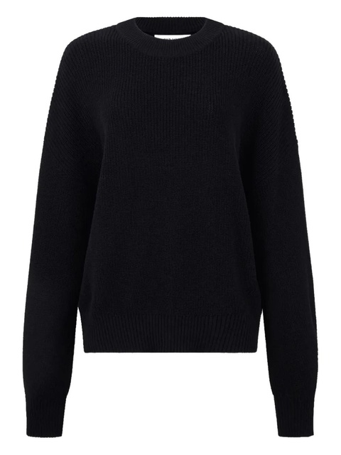Aya Muse round-neck ribbed sweater - Black - zdjęcie produktu nr 1