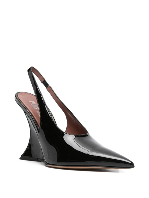 Paris Texas 105mm slingback wedge pumps - Black - zdjęcie produktu nr 2