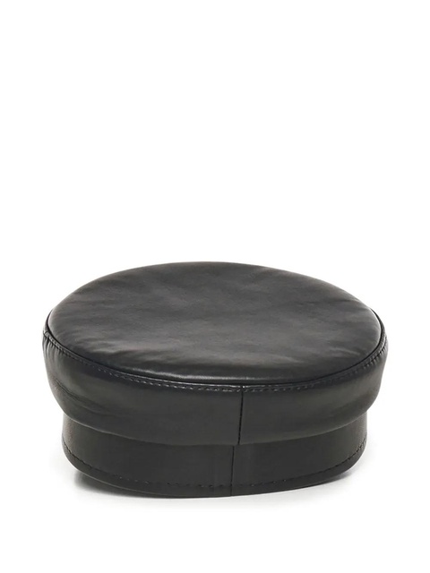 Ruslan Baginskiy leather cross-detail hat - Black - zdjęcie produktu nr 2