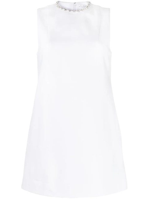 AREA crystal-embellished heart mini dress - White - zdjęcie produktu nr 1