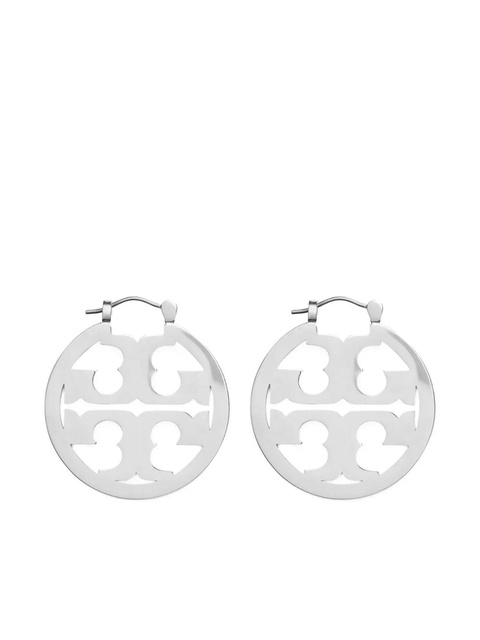 Tory Burch Miller polished-finish earrings - Silver - zdjęcie produktu nr 1