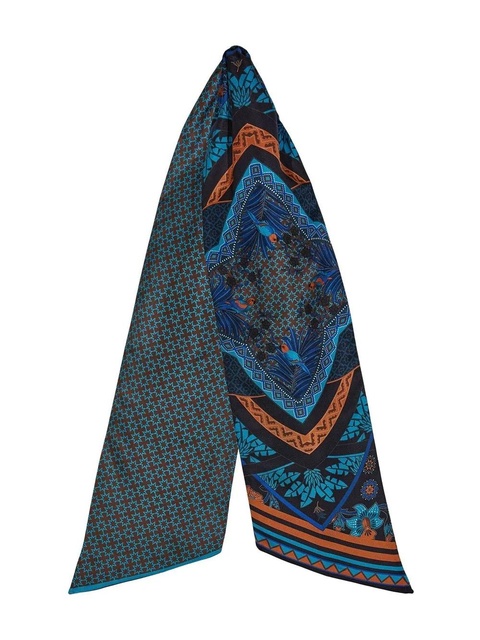 Ferragamo Nirvana-print silk bandeau scarf - Black - zdjęcie produktu nr 2