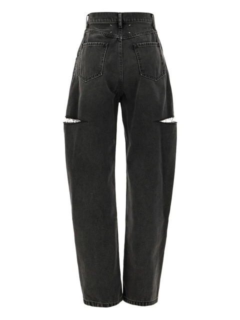 Maison Margiela cut-out five-pocket design jeans - Grey - zdjęcie produktu nr 2