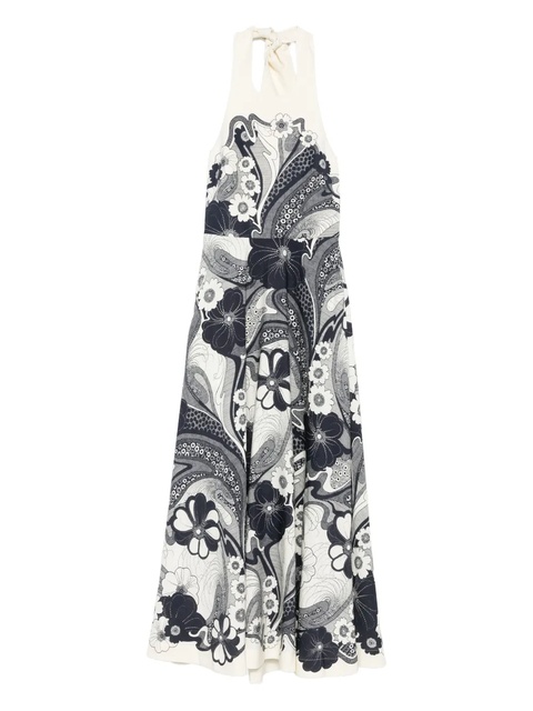 ALEMAIS floral-print halter-neck maxi dress - Neutrals - zdjęcie produktu nr 1