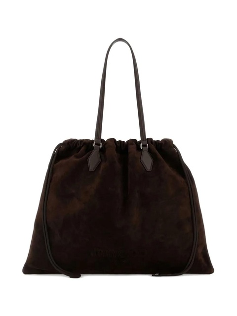Jimmy Choo drawstring suede tote bag - Brown - zdjęcie produktu nr 1