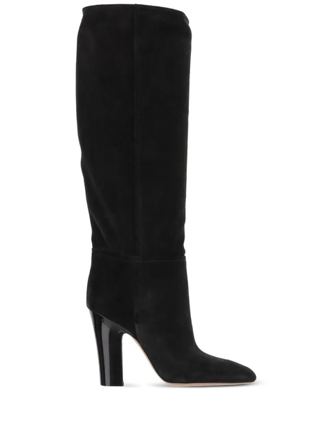 Paris Texas Alizze suede pointed-toe knee-high boots - Black - zdjęcie produktu nr 1