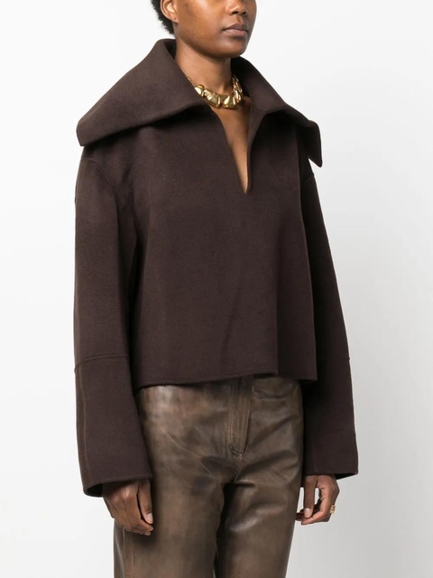 Nanushka Maxe V-neck knitted jumper - Brown - zdjęcie produktu nr 2