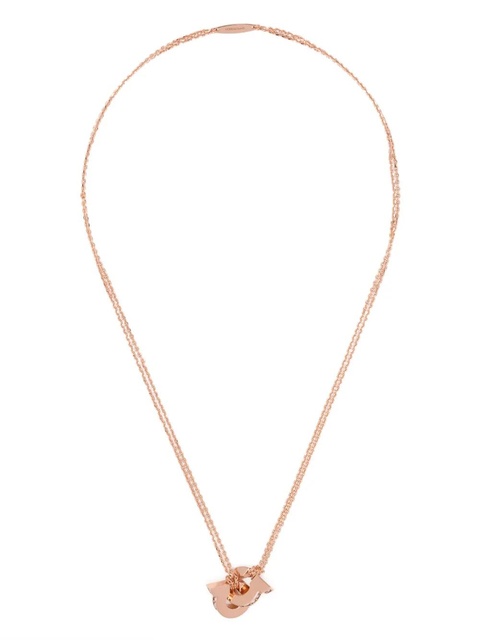 Ferragamo Double Gancini pendant necklace - Brown - zdjęcie produktu nr 1