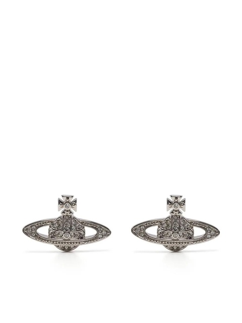Vivienne Westwood Mini Bas Relief earrings - Silver - zdjęcie produktu nr 1