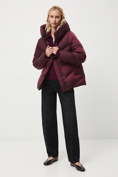 Medicine kurtka puchowa kolor bordowy - zdjęcie produktu nr 1