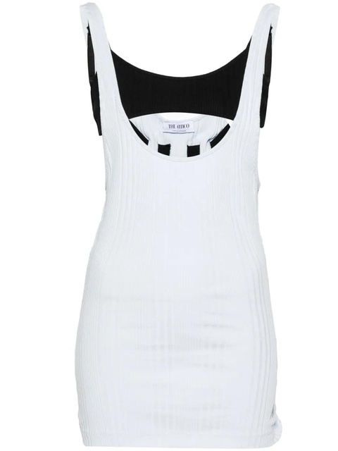The Attico layered cotton tank top - Blue - zdjęcie produktu nr 1